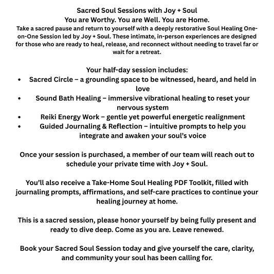 Sacred Reset (Half Day Session)